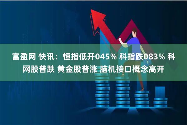 富盈网 快讯：恒指低开045% 科指跌083% 科网股普跌 黄金股普涨 脑机接口概念高开