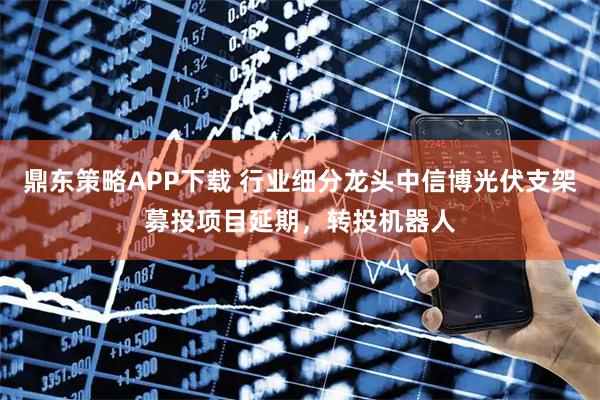 鼎东策略APP下载 行业细分龙头中信博光伏支架募投项目延期，转投机器人